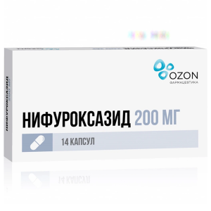 Купить: Нифуроксазид 200 мг 14 шт капсулы
