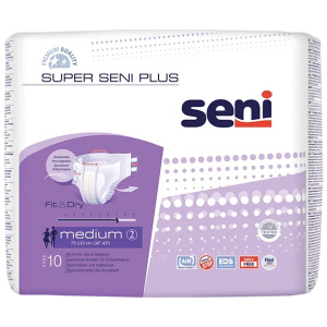 Купить: Seni Super 10 шт подгузники для взрослых размер M1