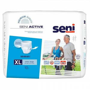 Купить: Seni Active подгузники-трусы р.XL №10 (6 капель)