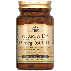 Купить: Solgar Витамин Д3 600 МЕ 250 мг 60 шт капсулы