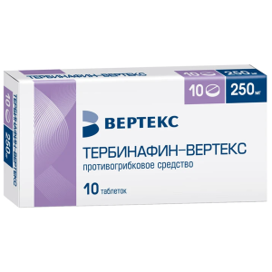 Купить: Тербинафин таблетки 250мг №10