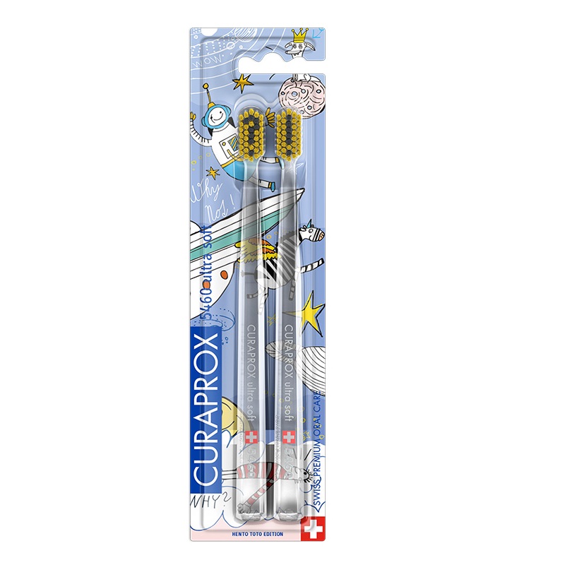 Купить Curaproxs Ultrasoft CS Duo Hento Toto Edition 2022 2 шт набор щеток зубных