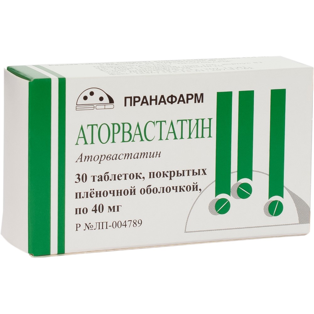 Аторвастатин таблетки по 40мг №30 ⭐ Купить по выгодной цене | Артикул:  10001040 | Производитель: Пранафарм - Ваша Аптека №1 | Москва и Московская  область