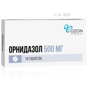 Купить: Орнидазол 500 мг 10 шт таблетки покрытые оболочкой