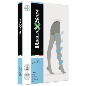 Купить: Relaxsan Basic колготки компрессионные женские с закрытым мыском 140 den 2 класс компрессии 22–27 мм рт. ст. размер 5 телесные-21 Артикул 880P