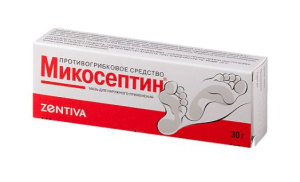 Купить: Микосептин 30 г мазь для наружного применения