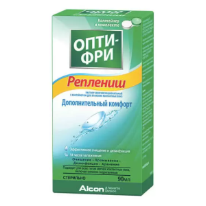 Купить: Опти-Фри Реплениш р-р д/конт линз  90мл с контейнером