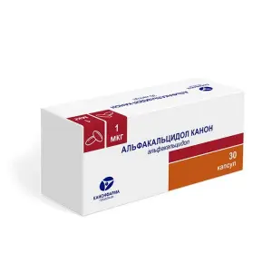 Купить Альфакальцидол Канон 1 мкг 30 шт капсулы