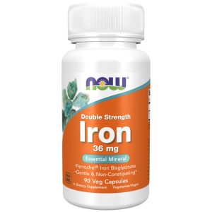 Купить: Now Foods Iron Double Strength Железо двойной силы 36 мг 90 шт капсулы