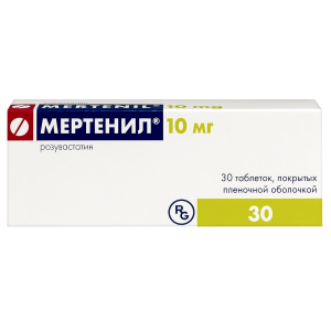 Купить: Мертенил 10 мг 30 шт таблетки покрытые пленочной оболочкой
