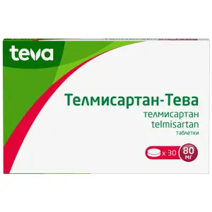 Купить Телмисартан-Тева 80 мг 30 шт таблетки