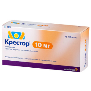 Купить: Крестор таблетки ппо 10мг №98