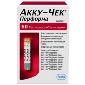 Купить: Тест-полоски Accu-Chek Active на глюкозу, №50