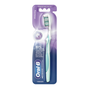 Купить: Oral-B Pro 3D Advanced щетка зубная отбеливание средняя жесткость