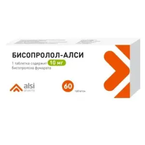 Купить Бисопролол-Алси 10 мг 60 шт таблетки