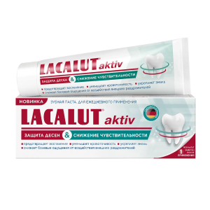 Купить: Lacalut Aktiv 75 г паста зубная защита десен и снижение чувствительности