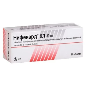Купить Нифекард ХЛ таб ппо модиф высвоб 30мг №60