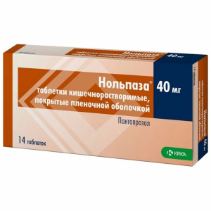 Купить: Нольпаза таб ппо кишечнораств 40мг №14