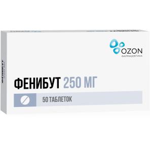 Купить: Фенибут 250 мг 50 шт таблетки