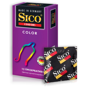 Купить Sico Color презервативы разноцветные 12 шт.