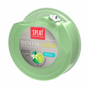 Купить: Splat Professional Dental Floss зубная нить 30 м бергамот + лайм