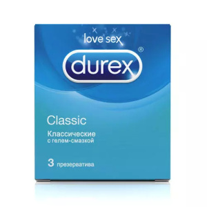 Купить: Durex Classic презервативы классические 3 шт.