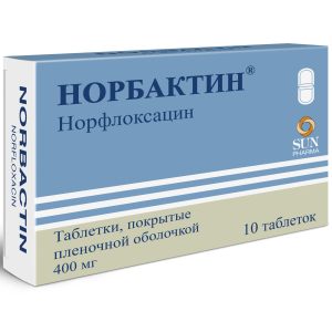 Купить: Норбактин 400 мг 10 шт таблетки покрытые пленочной оболочкой