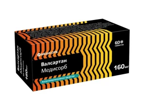 Купить Валсартан Медисорб 160 мг 60 шт таблетки покрытые пленочной оболочкой