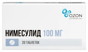 Купить: Нимесулид 100 мг 20 шт таблетки