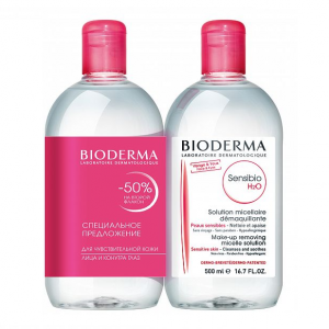 Купить: Bioderma Sensibio H2O мицеллярная вода 500 мл, 2 шт