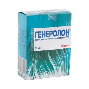 Купить Генеролон 5 % 60 мл 2 шт спрей для наружного применения