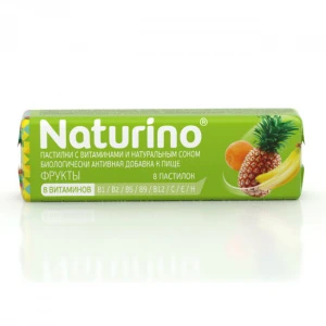 Купить Naturino 8 шт пастилки с витаминами и натуральным соком фрукты