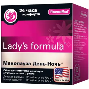 Купить Lady's formula Менопауза День-Ночь 60 шт капсулы
