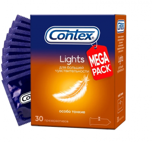 Купить Contex Lights 30 шт презервативы особо тонкие