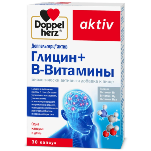 Купить: Доппельгерц Актив Глицин + В-Витамины 30 шт капсулы