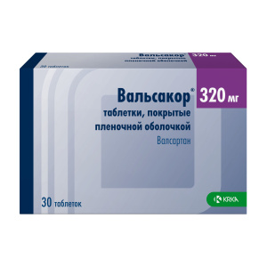 Купить: Вальсакор таблетки ппо 320мг №30