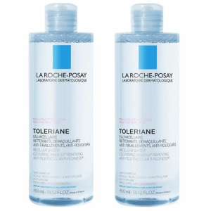 Купить: La Roche-Posay Toleriane мицеллярная вода для чувствительной и склонной к аллергии кожи лица и глаз 400 мл 2 шт