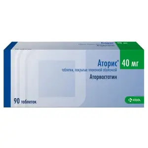 Купить Аторис 40 мг 90 шт таблетки покрытые пленочной оболочкой