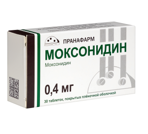 Купить: Моксонидин 400 мкг 30 шт таблетки покрытые пленочной оболочкой