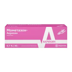 Купить Мометазон-Акрихин 0,1% 30 г крем для наружного применения