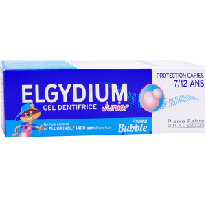 Купить: Эльгидиум Junior Aroma Bubble 50 мл паста-гель зубная для взрослых и детей от 7 лет