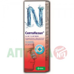 Купить СептаНазал 0,1 мг + 5 мг 10 мл спрей назальный дозированный