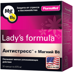 Купить: Леди-С Формула Антистресс + Магний В6 30 шт капсулы
