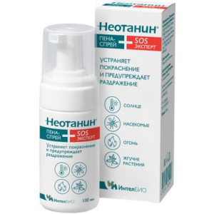 Купить: Неотанин 100 мл пена-спрей SOS-эксперт для ухода за кожей детей и взрослых