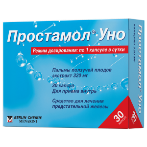 Купить: Простамол Уно 320 мг 30 шт капсулы
