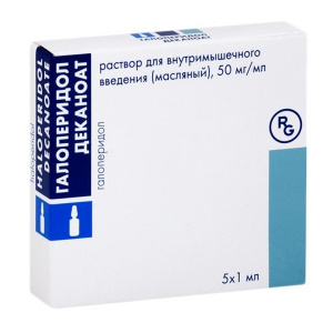 Купить: Галоперидол Деканоат 50 мг/мл 1 мл 5 шт раствор масляный для внутримышечного введения ампулы