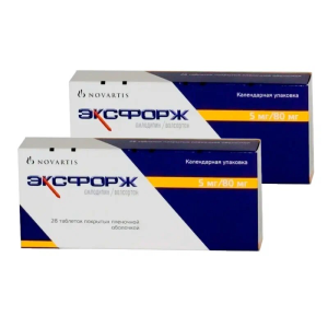 Купить: Набор 2 уп. Эксфорж 5мг+80мг 28 шт таб