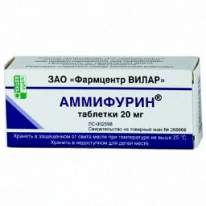 Купить: Аммифурин 20 мг 50 шт таблетки