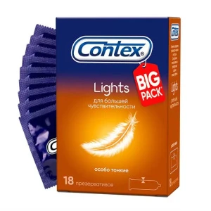 Купить Contex Lights 18 шт презервативы особо тонкие