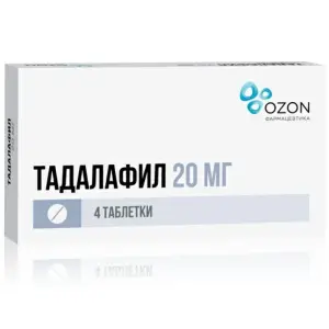 Купить Тадалафил 20 мг 4 шт таблетки покрытые пленочной оболочкой